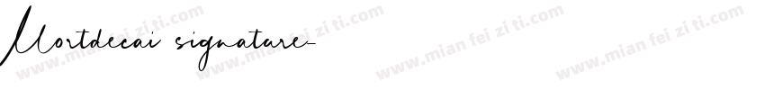 Mortdecai signature字体转换